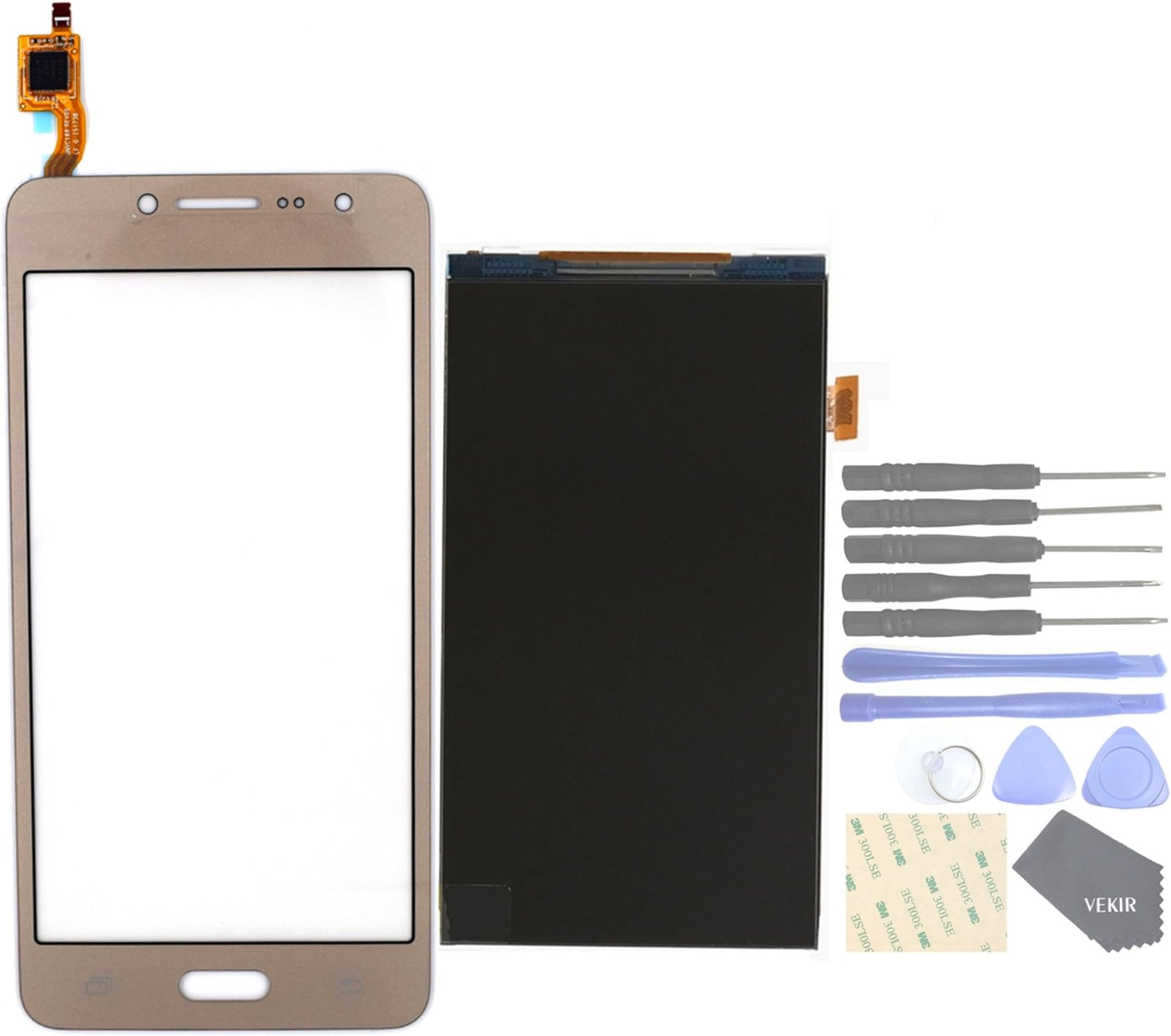 VEKIR Cell Phones Replacement Parts for Samsung Galaxy J2 Prime Grand Prime Plus G532F G532M G532G Touch Screen Glass Panel+ Display LCD Screen[Not yet combined](Golden)