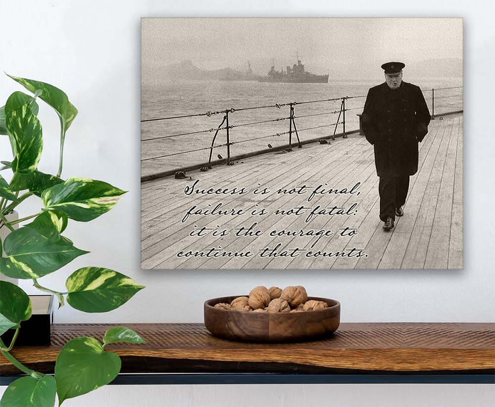 "Success Is Not Final" Winston Churchill Quote – 11x14 Unframed Art Print, Inspirational Wall Decor 5 thumbnail image