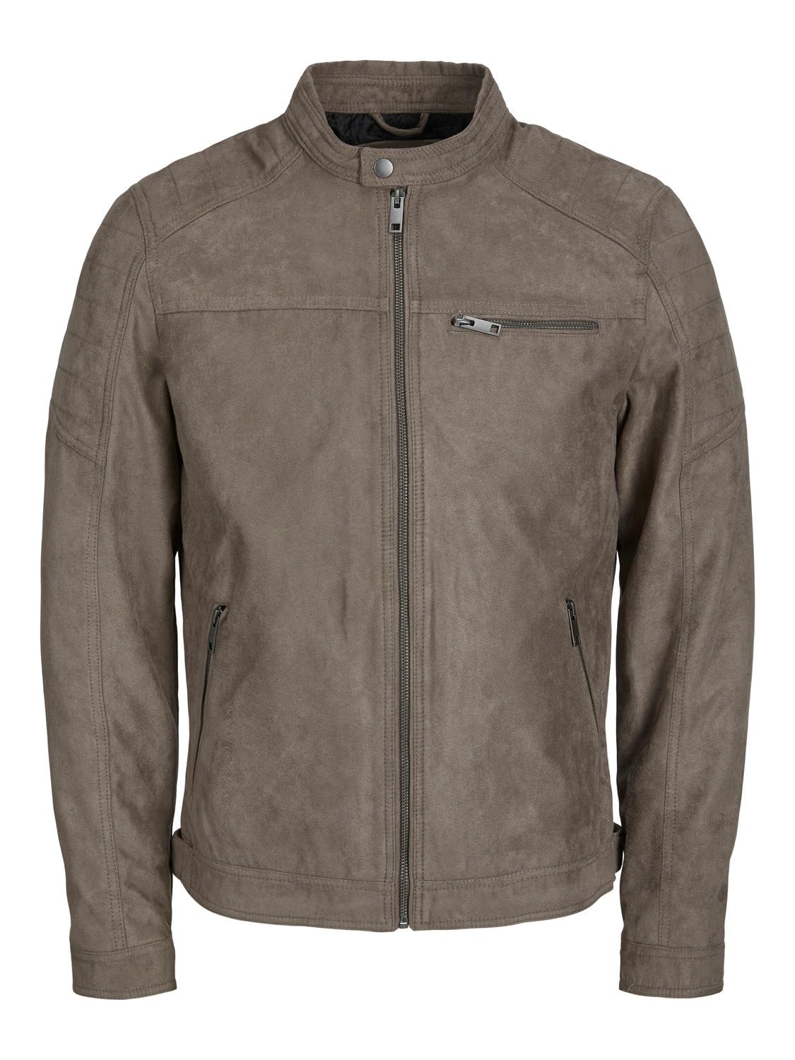 JACK & JONES Men's Jjerocky Jacket Noos Faux Leather Jacket, Falcon Fake Suede, XL