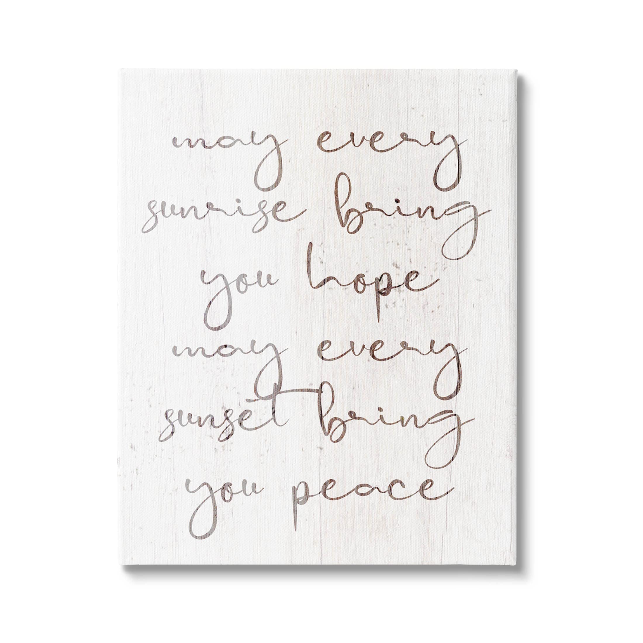 Stupell IndustriesSunrise Bring You Hope Uplifting Phrase Canvas Wall Art, Design by Lil' Rue