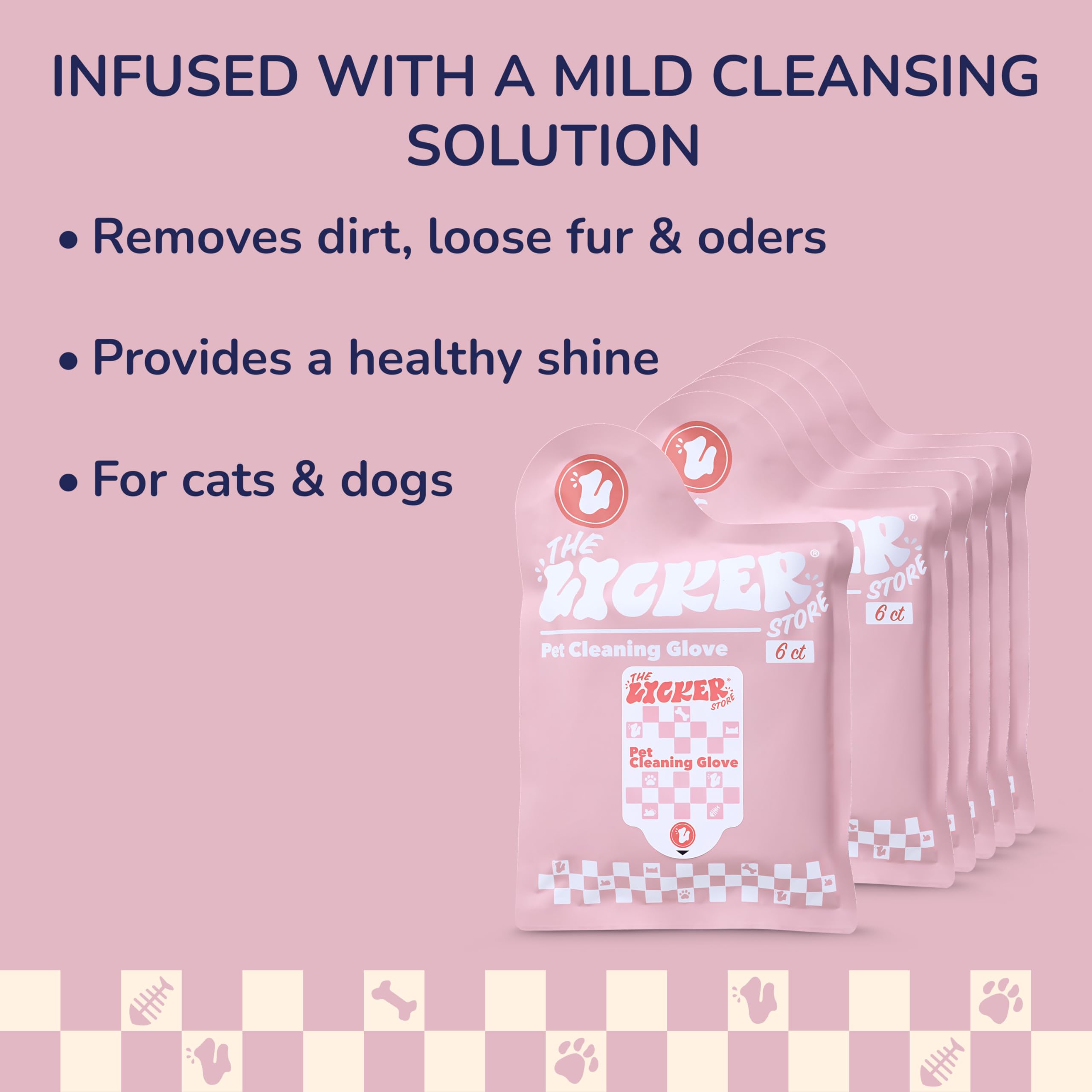 PWP1002A-6SET - Toallitas suaves para guantes para perros y gatos, hipoalergénicas y suaves para patas y cuerpo, elimina la suciedad y el pelo suelto, 36 unidades, 6.2 x 10 pulgadas