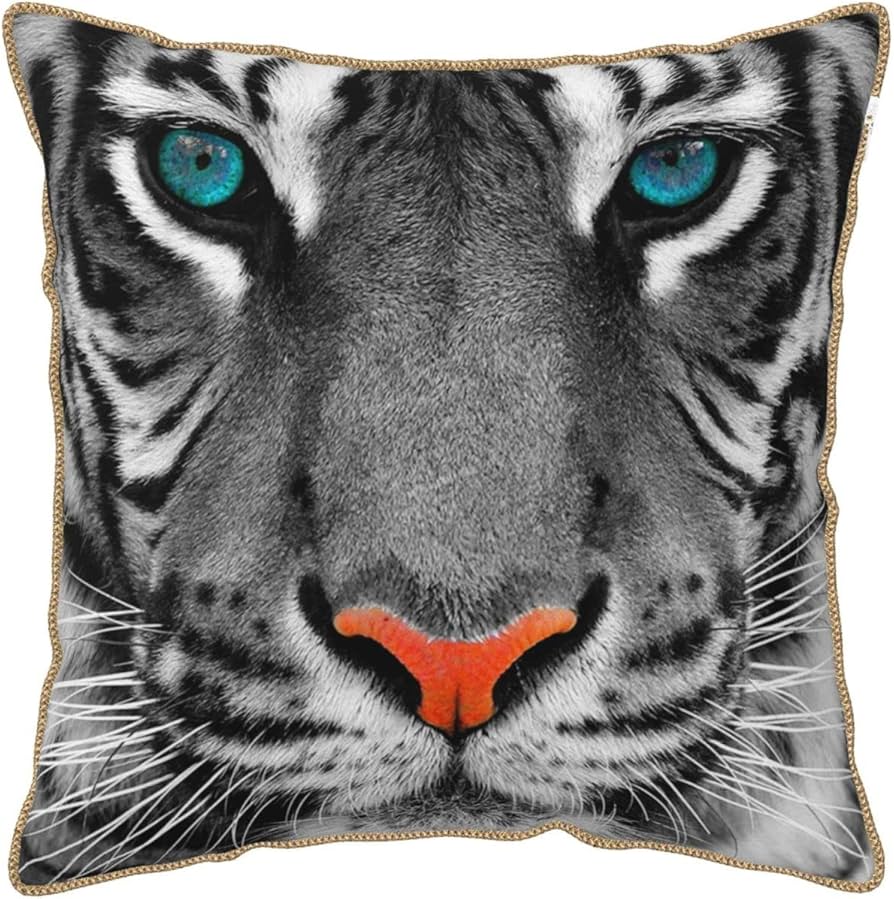 Amazon.co.jp: トラ 虎柄 クッションカバー 18
