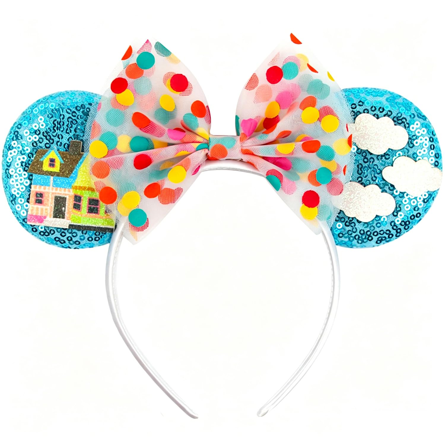 MADO Blue up Mouse Ears Headband for Women adults kids Girls boys, Princess mouse ears