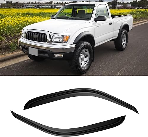 Miniatura 246 de Visera de ventana para Toyota 4Runner 2010-2024, protectores de lluvia de canal exterior, deflector de ventilación, sombra de viento, humo oscuro