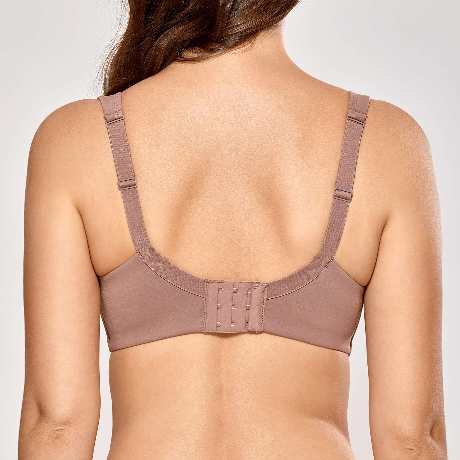 DELIMIRA Women's Balconette Bra Full Coverage Plus Size Tshirt Underwire Back Smoothing Seamless Bras - Image 2