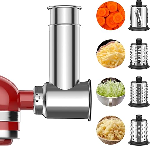 Compare Stainless Steel Slicer Shredder Attachment for KitchenAid