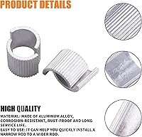 Vista 3 de Cuñas de manillar de 7/8 pulgadas a 1 pulgada de manillar de motocicleta, espaciador de conversión con soportes para manillar, elevadores