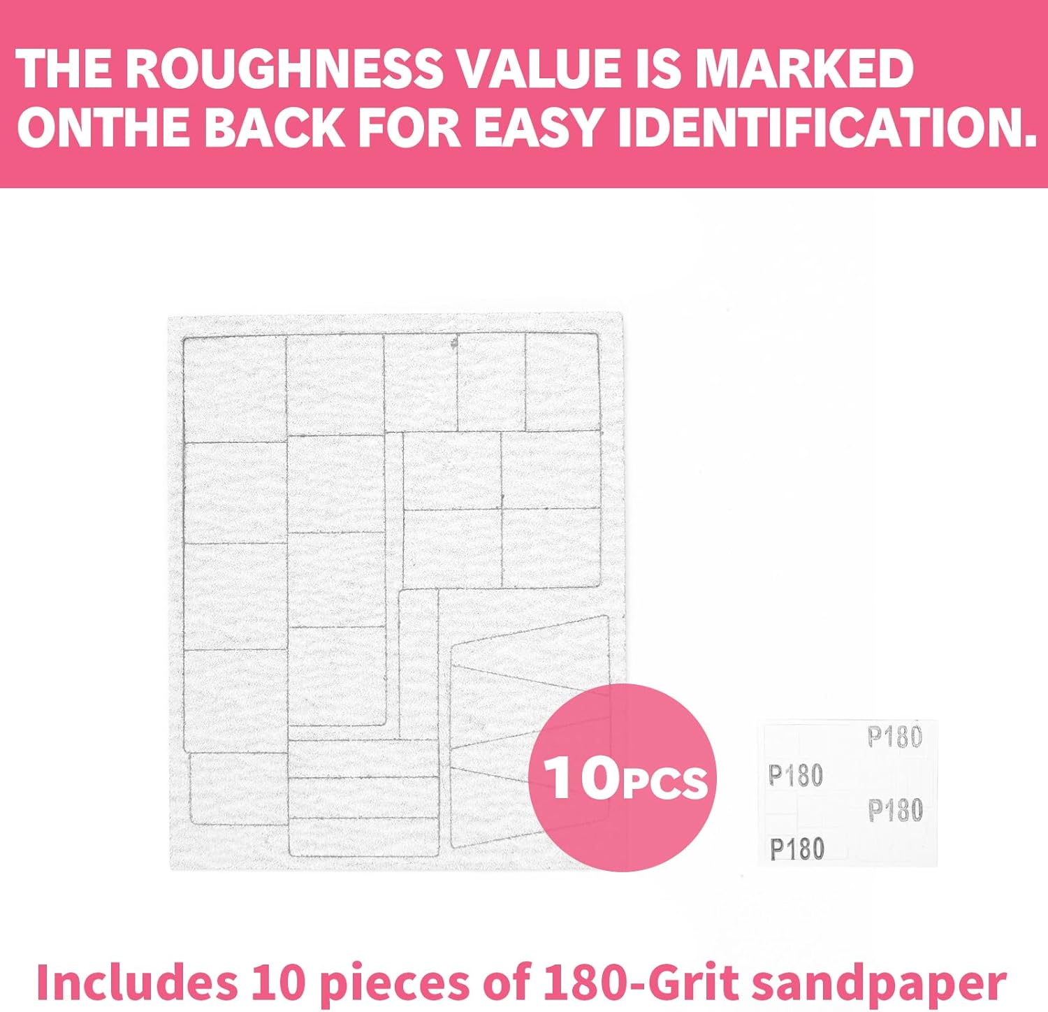 Reciprocating Sander, Variable Speed and USB Charging with LED Light, and 10pcs 180-Grit Sandpaper Multi-Purpose Power Tool for Sanding, Polishing, Finishing, DIY Crafts