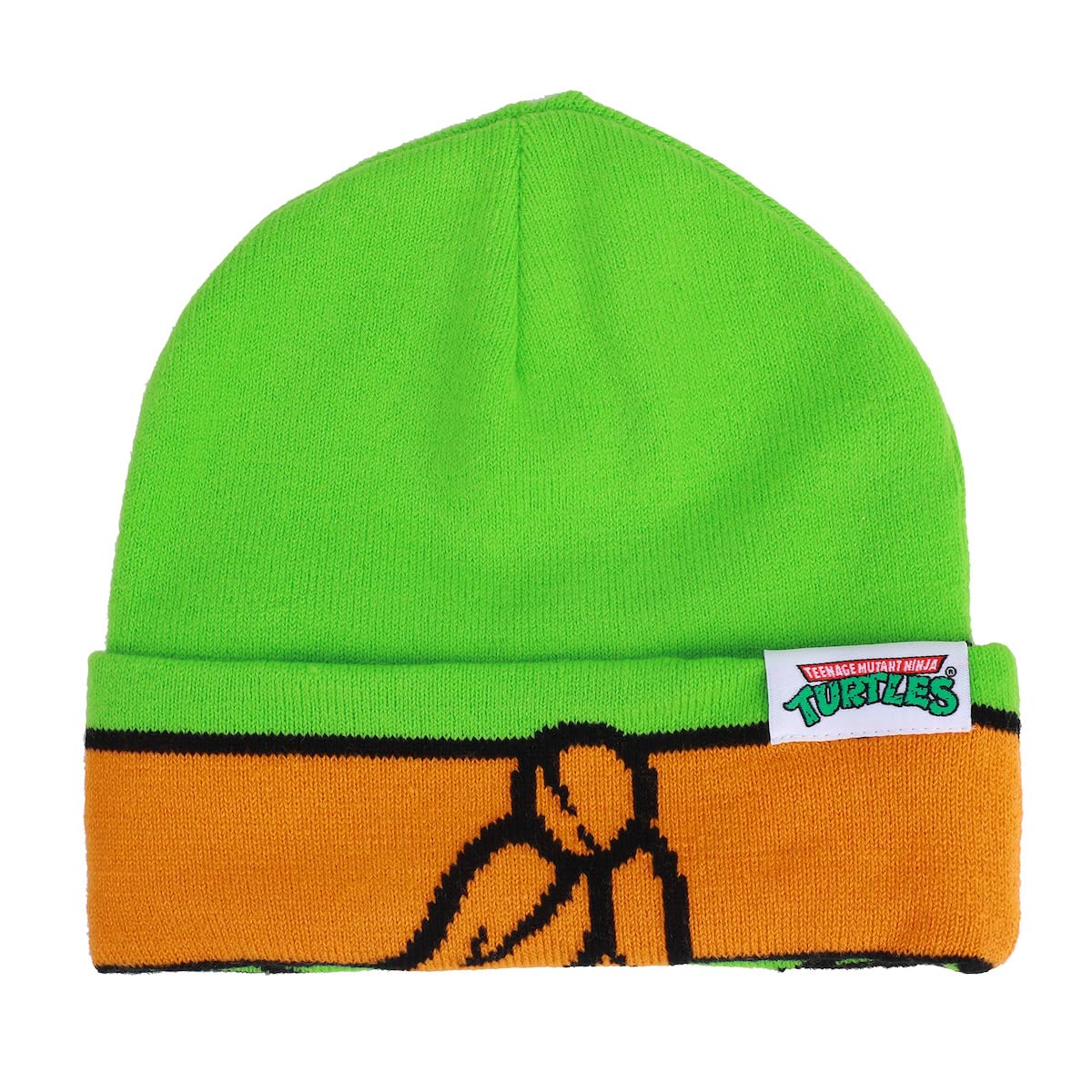Bioworld TMNT Rolldown Mikey Adult Mesh Eye Green Beanie