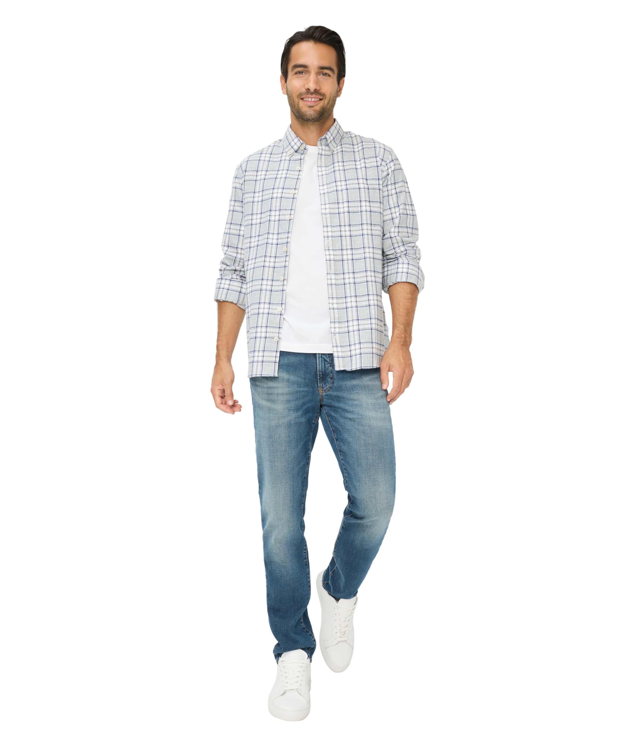 BRAX Koszula Mężczyźni Light Flanell Check