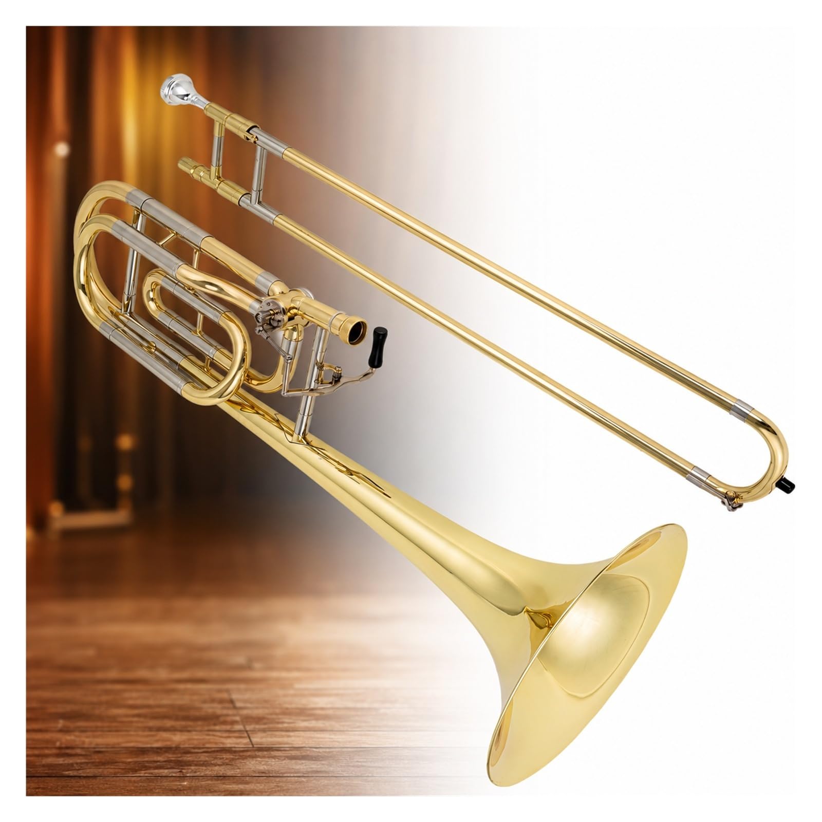 Goldlackierte Tenorposaune von B bis F