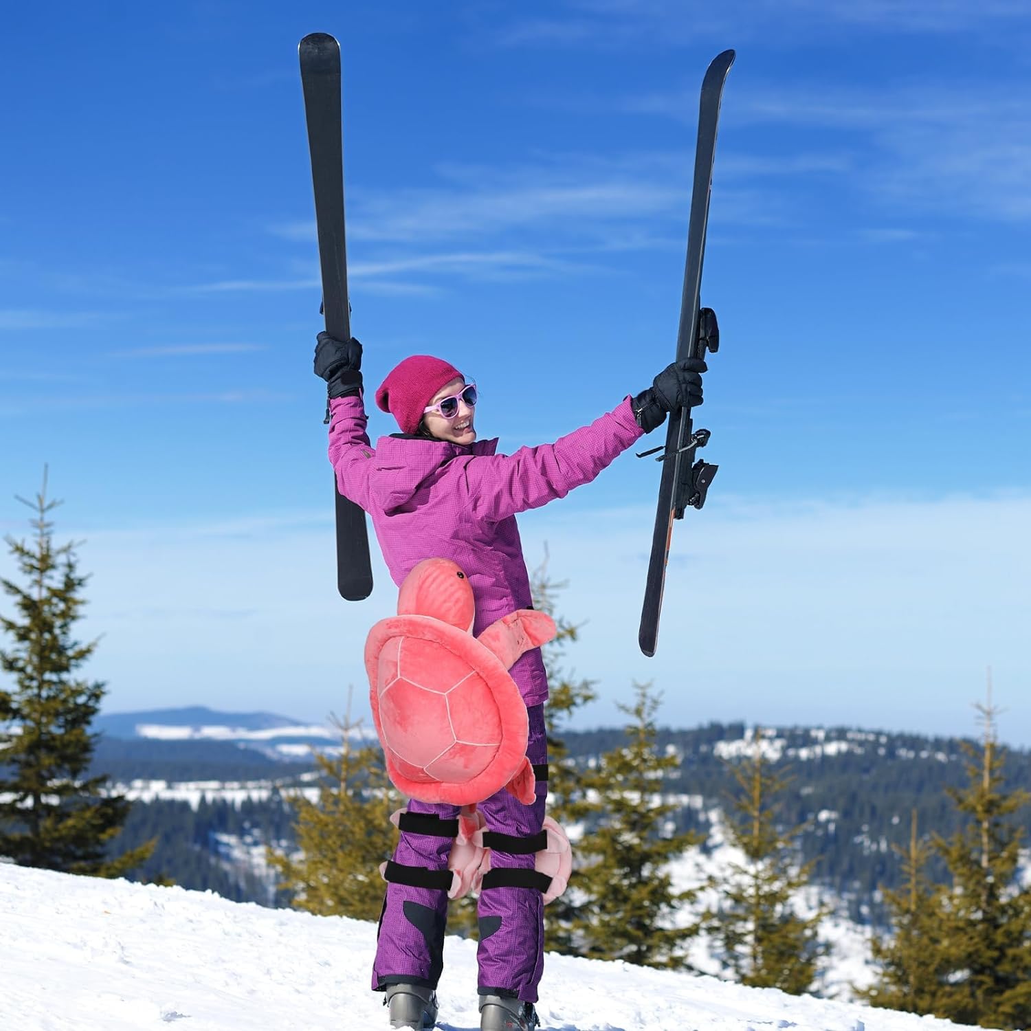 Lot de 3 protections tortues 3D pour snowboard, ski, protection hanches, genouillère enfants adultes