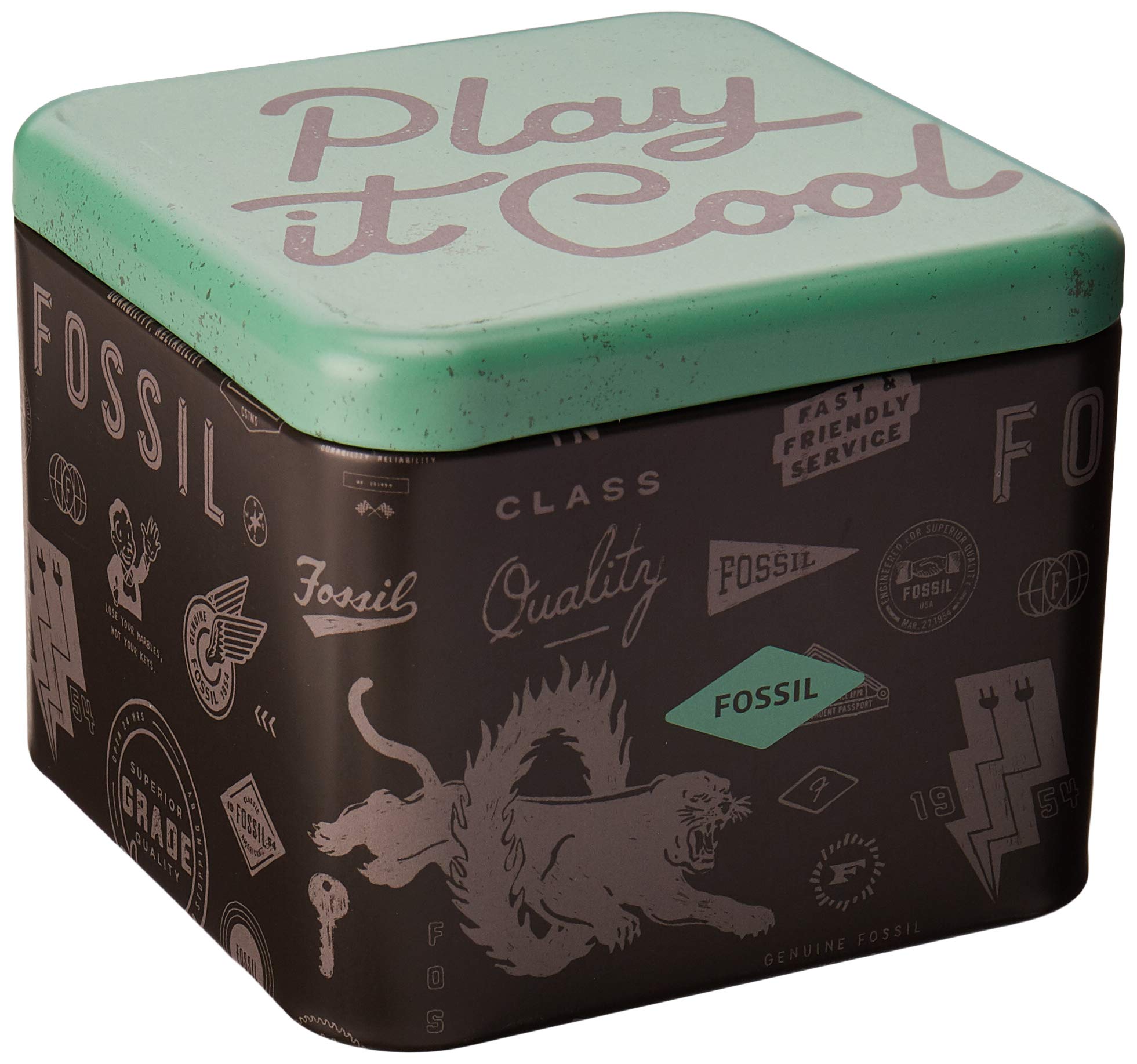 Fossil Bronson Chronograph Watch Fs5710 Silver Black One Size