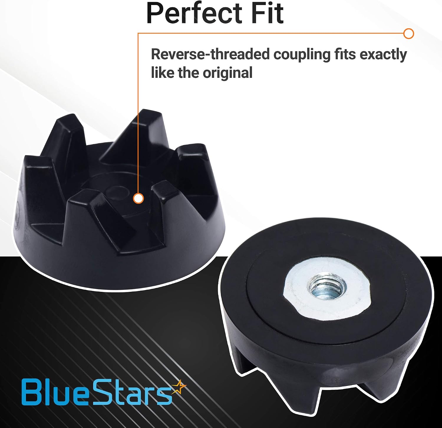 Ultra Durable 9704230 Blender Drive Coupling Replacement part by Blue Stars – Exact Fit For KitchenAid KSB5WH KSB5 KSB3 Blenders – Replaces WP9704230VP WP9704230 PS11746921 AP6013694 - PACK OF 4