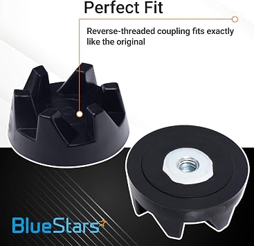 Blue Stars 9704230 ブレンダードライブカップリング交換部品 – KitchenAid KSB5WH KSB5 KSB3 ブレンダーにぴったりフィット – WP9704230VP WP9704230 PS11746921 AP6013694 – 2個パック