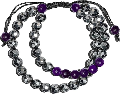 Miniatura 4 de KARMAPLEDGE Pulseras de cristal curativo para mujeres y hombres, espiritual, energía positiva y equilibrio, pulseras de cuentas de cristal natural