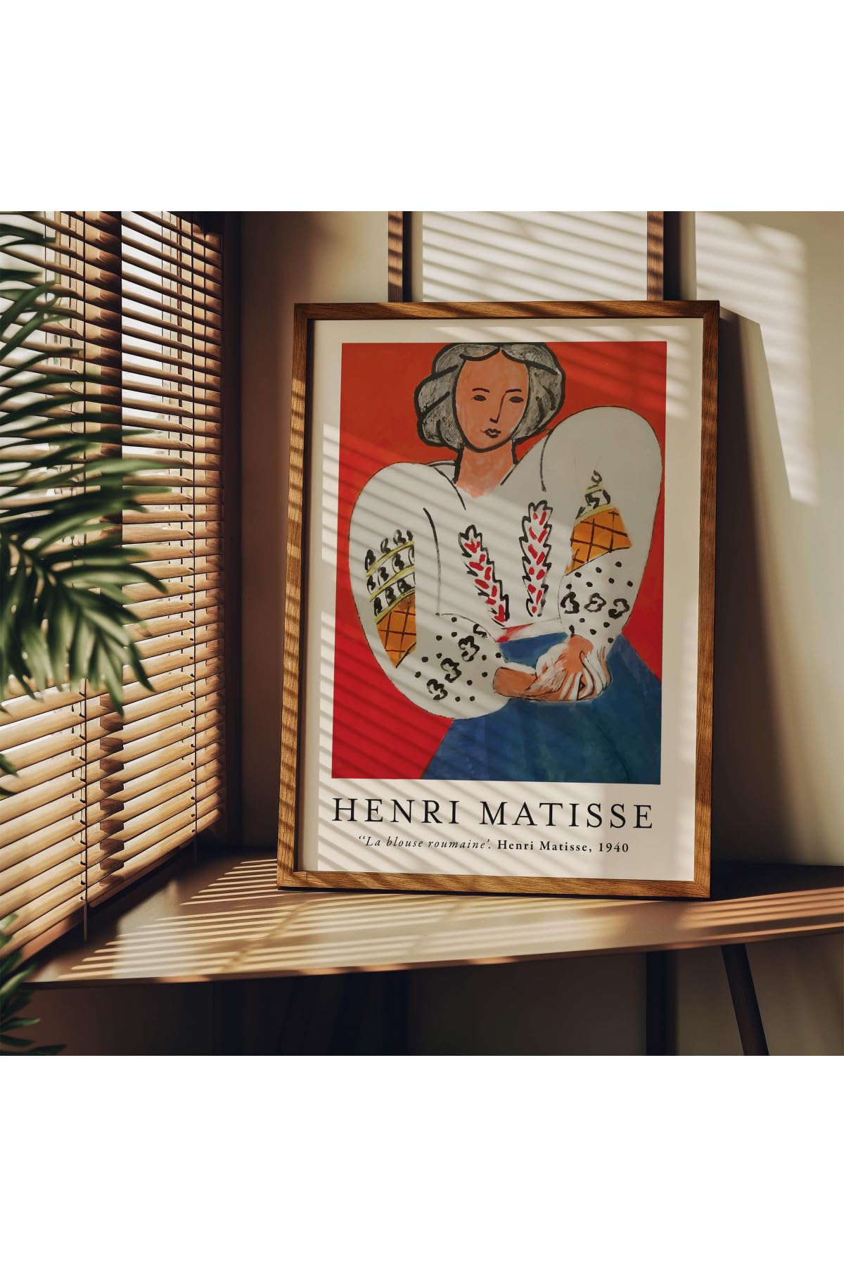 Fark Tanıtım Matisse Çerçevesiz Poster, Modern Dekoratif Çerçevesiz Poster, Tablo, Matisse-4, 30 x 40