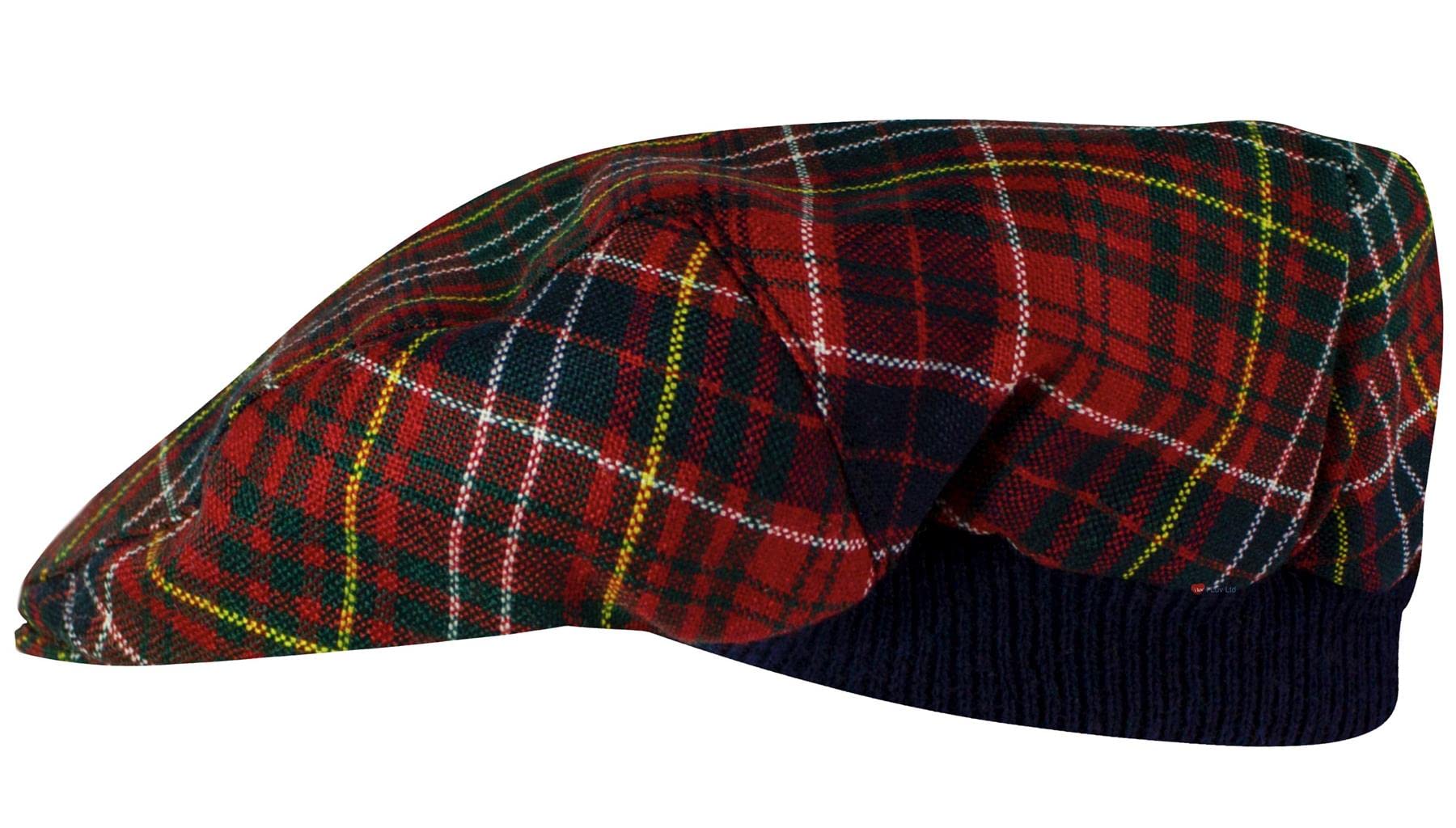 Casquette plate tartan Lumsden : ajustement parfait sans serrer