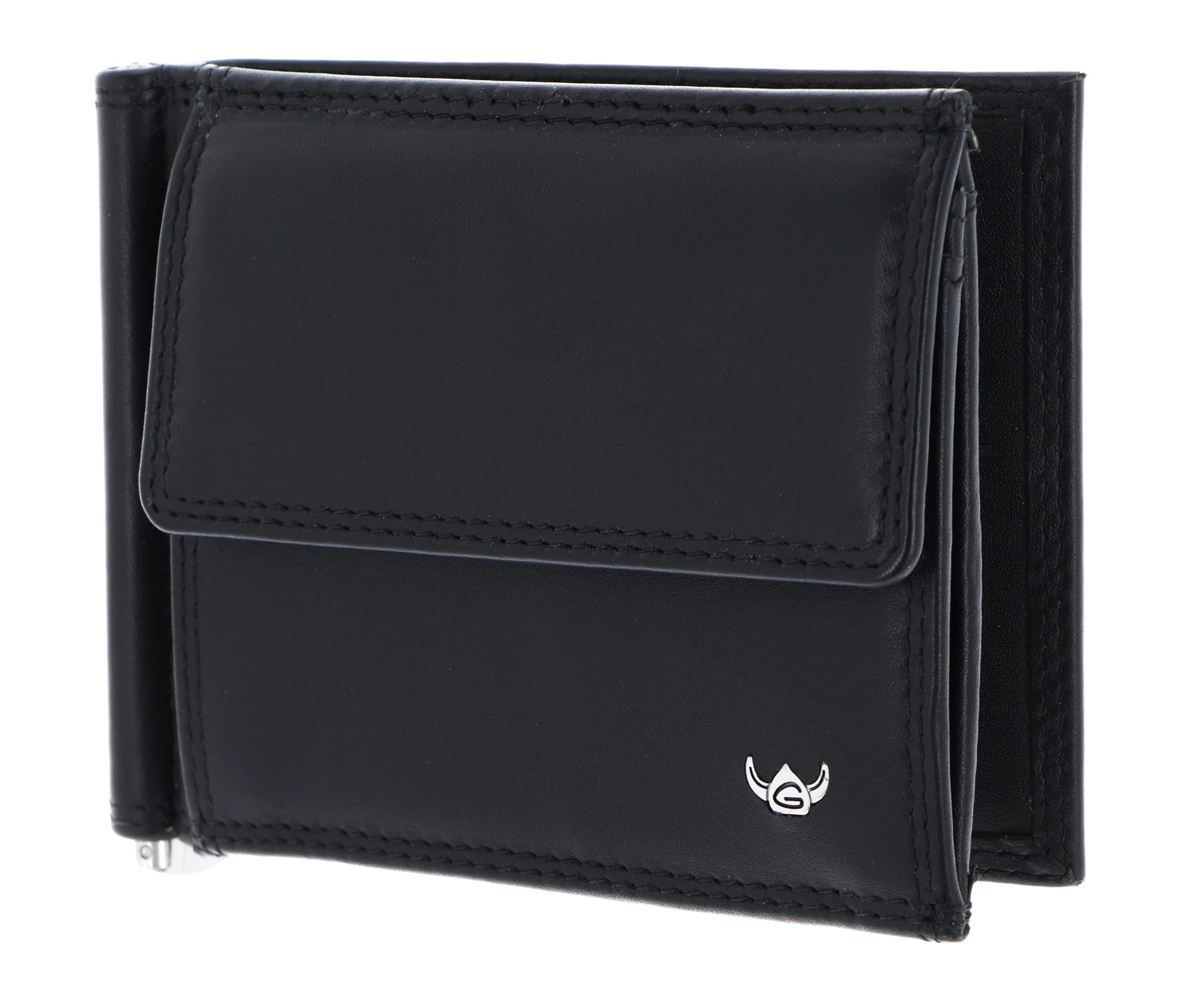 Golden Head Leder Geldbörse Geldklammer Polo RFID Protect Clip-Scheintasche 1921 Schwarz