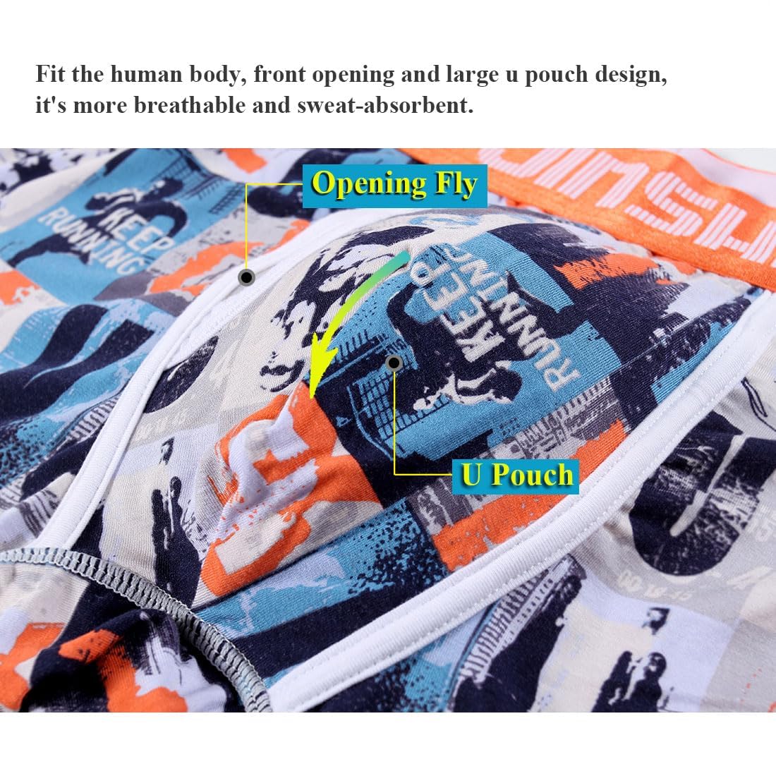JINSHI Boxer da uomo a gamba lunga in bambù, confezione da 3, confezione da 4, confezione da 5