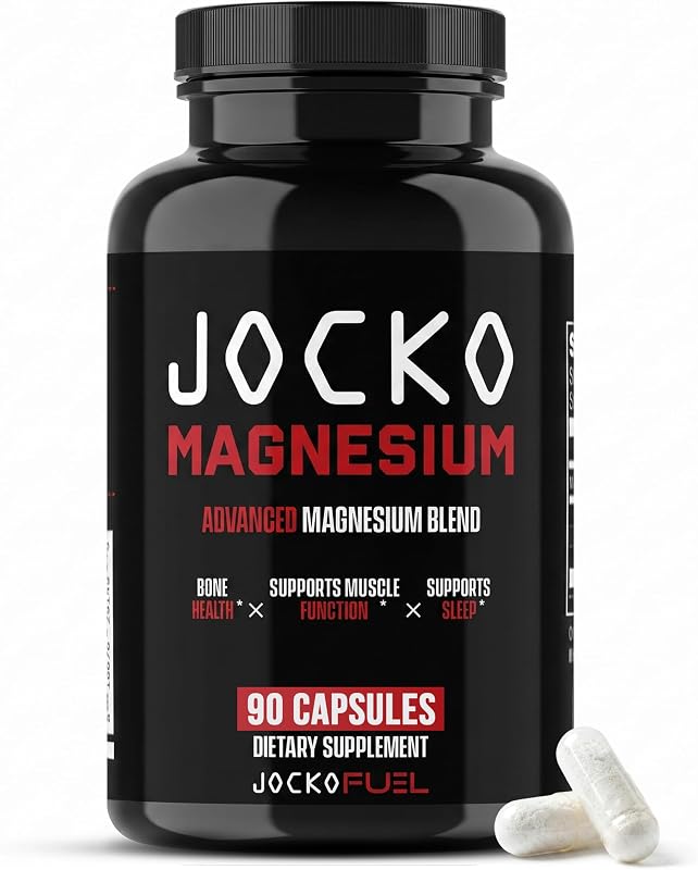 Suplemento de complejo de magnesio - Cápsulas de glicinato, citrato y taurato de magnesio Suplemento dietético para la recuperación y relajación muscular, corazón, nervios, soporte óseo y sueño Suministro de 30 días