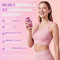 Vista 2 de TIMORA Suplemento prémium de mio y D-chiro inositol proporción 40:1 para mujeres, fórmula 10 en 1 con folato, vitamina D3 y Ashwagandha
