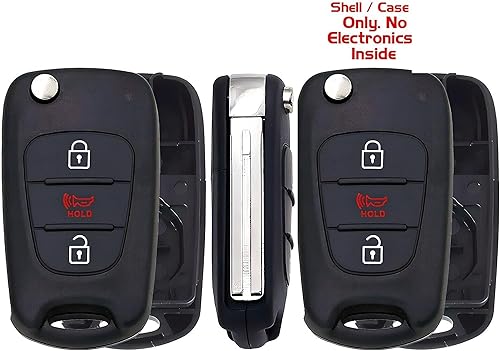 Miniatura 2 de 2 fundas para llavero de repuesto compatibles con Kia Rio y Sportage 2012-2013 - MPN TQ8-RKE-3F02-03 (sin electrónica ni chip en el interior)