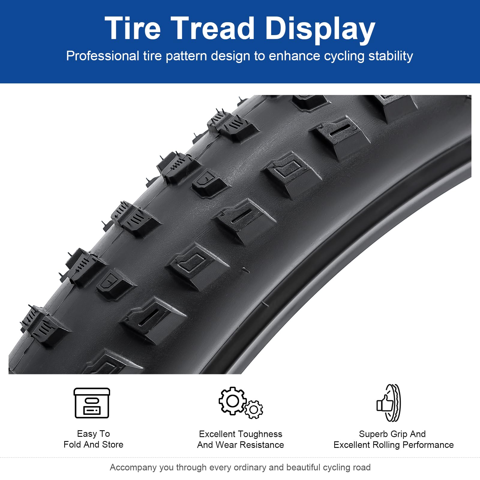 Amazon | FengCan 1本セット 26 2.25 タイヤ,26x2.25 57-559 タイヤ+