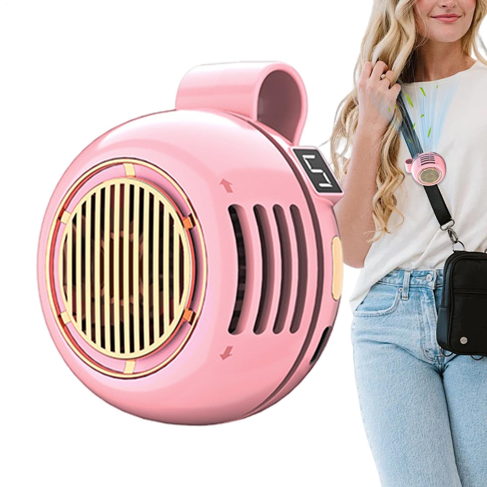 Ventola a clip, portatile, ricaricabile, senza lama, mini ventilatore silenzioso con rotazione a 360 gradi per uso personale a scrivania, camera da letto o all'aperto