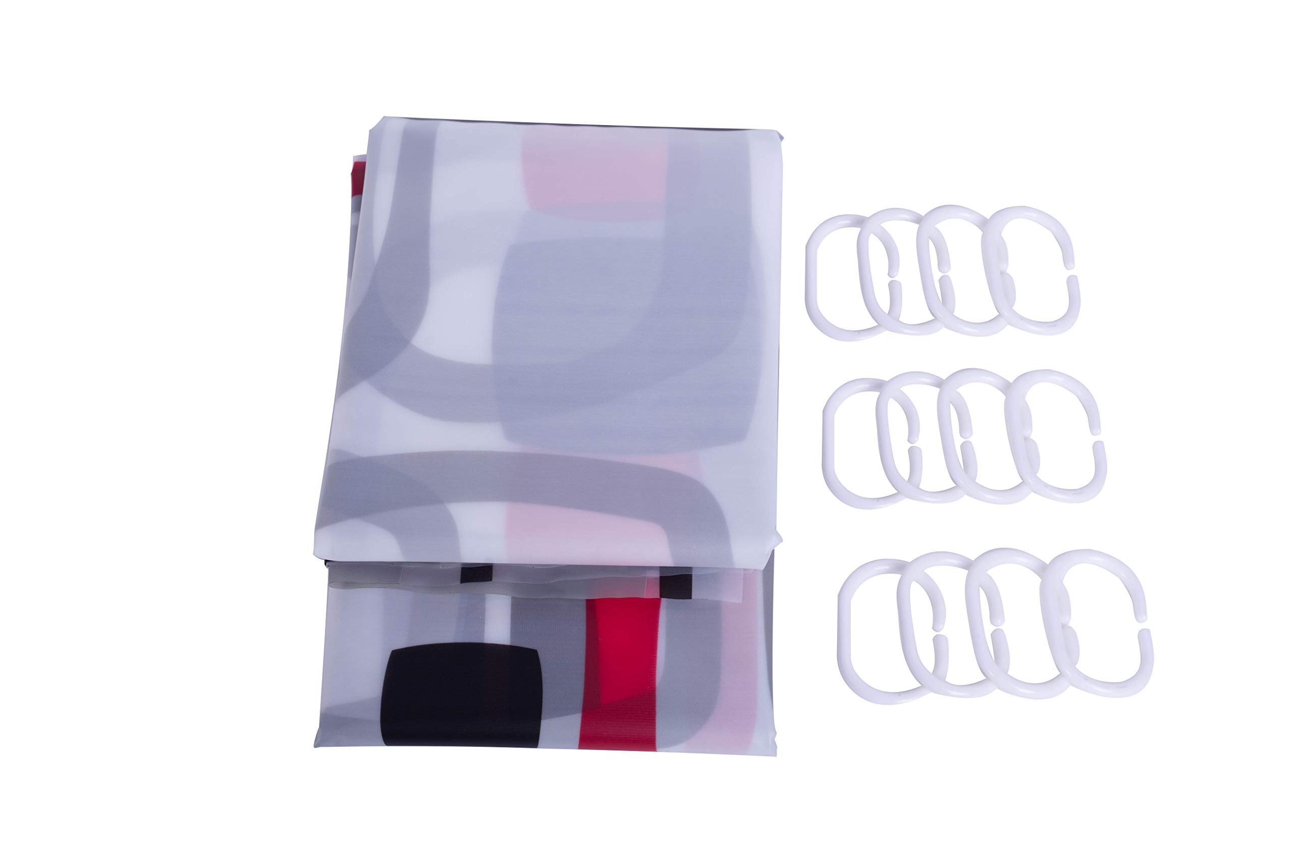 Tenda Da Doccia In PEVA 180x180 Cm | Bianco Opaco | Lavabile In Lavatrice Con 12 Anelli Inclusi | Impermeabile E Antimuffa Per Vasca E Box Doccia