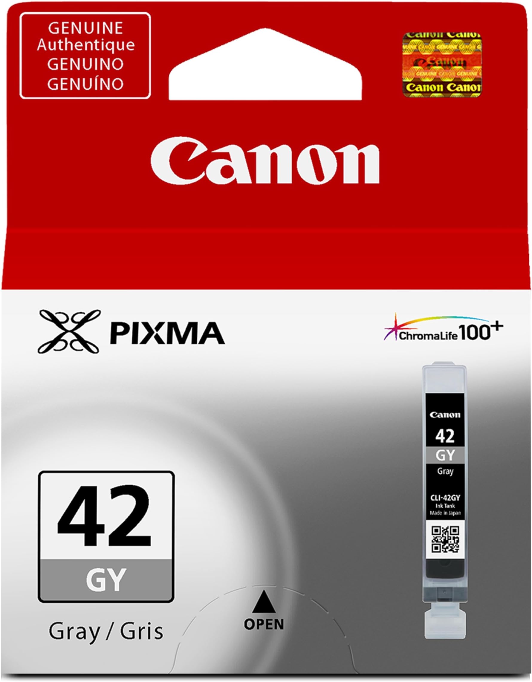 CLI-42 Genuine Gray Ink Tank, Compatible with PIXMA PRO-100 Printers