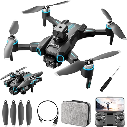 Drone Com Camera Drone Profissional 4K HD Câmeras Fluxo óptico FPV Mini Controle Remoto Quadricóptero Bolsa De Transporte GN-503/S4S