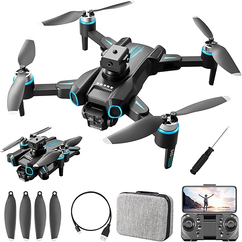 Drone Com Camera Drone Profissional 4K HD Câmeras Fluxo óptico FPV Mini Controle Remoto Quadricóptero Bolsa De Transporte GN-503/S4S