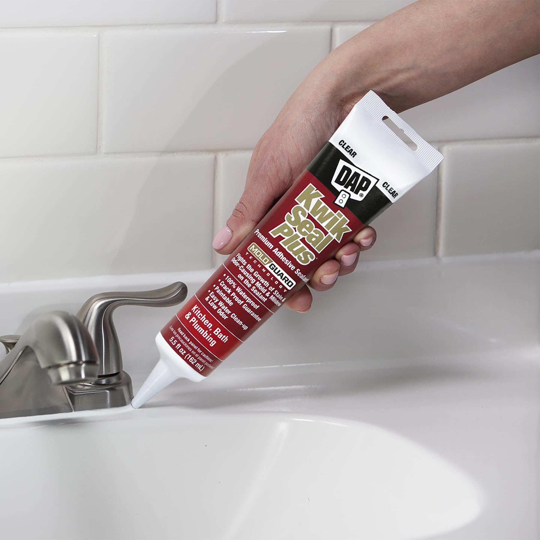 Dap Claro Kwik Seal Plus Kitchen & Bath All-Purpose Adhesive calafatear 18546