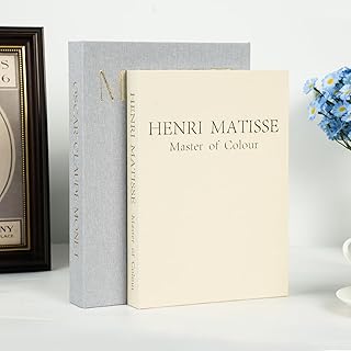 Beautiful Decorative Book Set - 2 Linen-Covered Faux Books for Home Decor | Coffee Table, Beautiful Fake/Faux Books for Modern Home Decoration, Photo Storage and as a Keepsake Box (Grey+Beige)