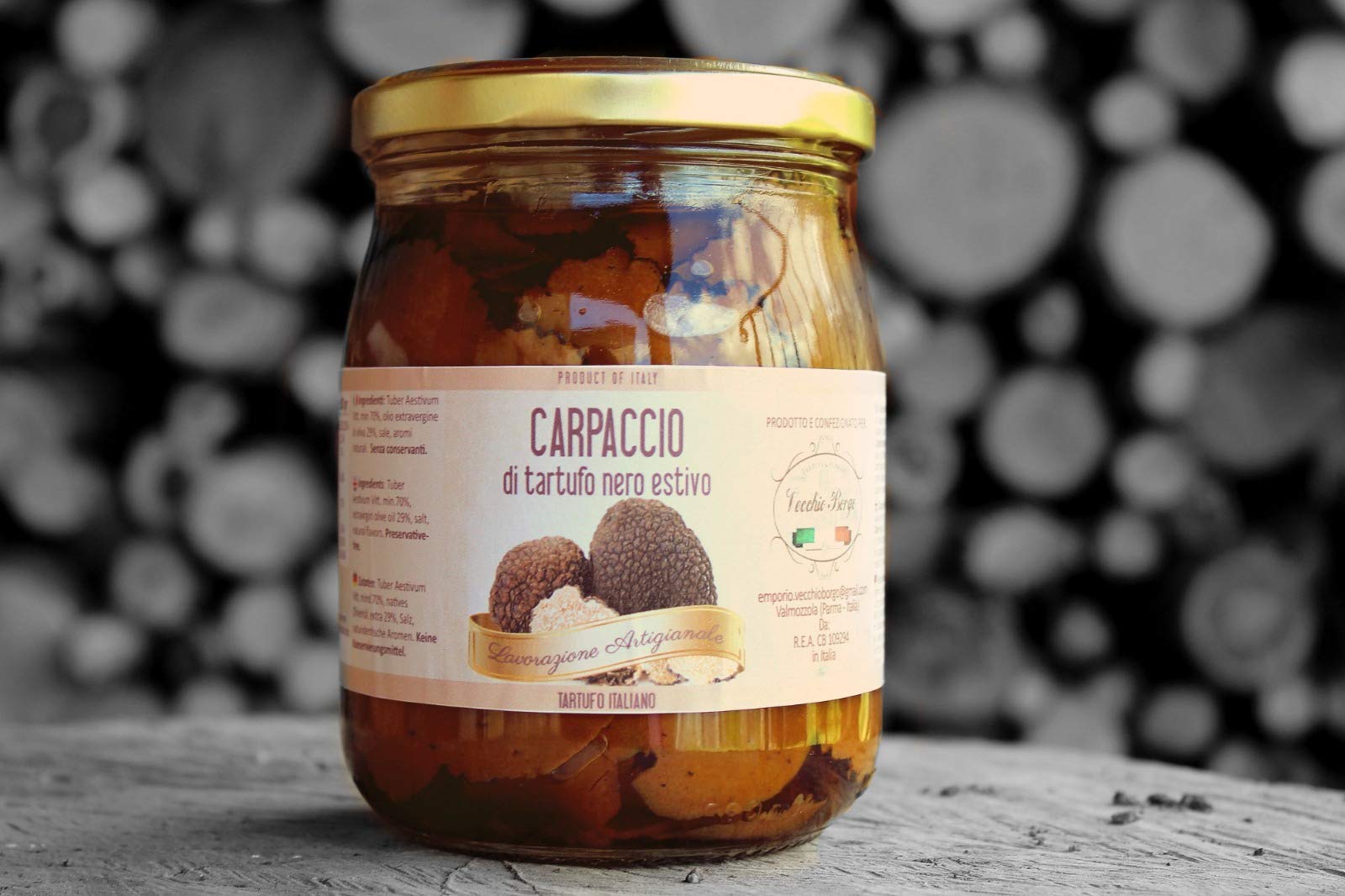 Fette di tartufo nero estivo/ Carpaccio di tartufo 500 g, made in italy, 100% naturale, senza aromi artificiali aggiunti