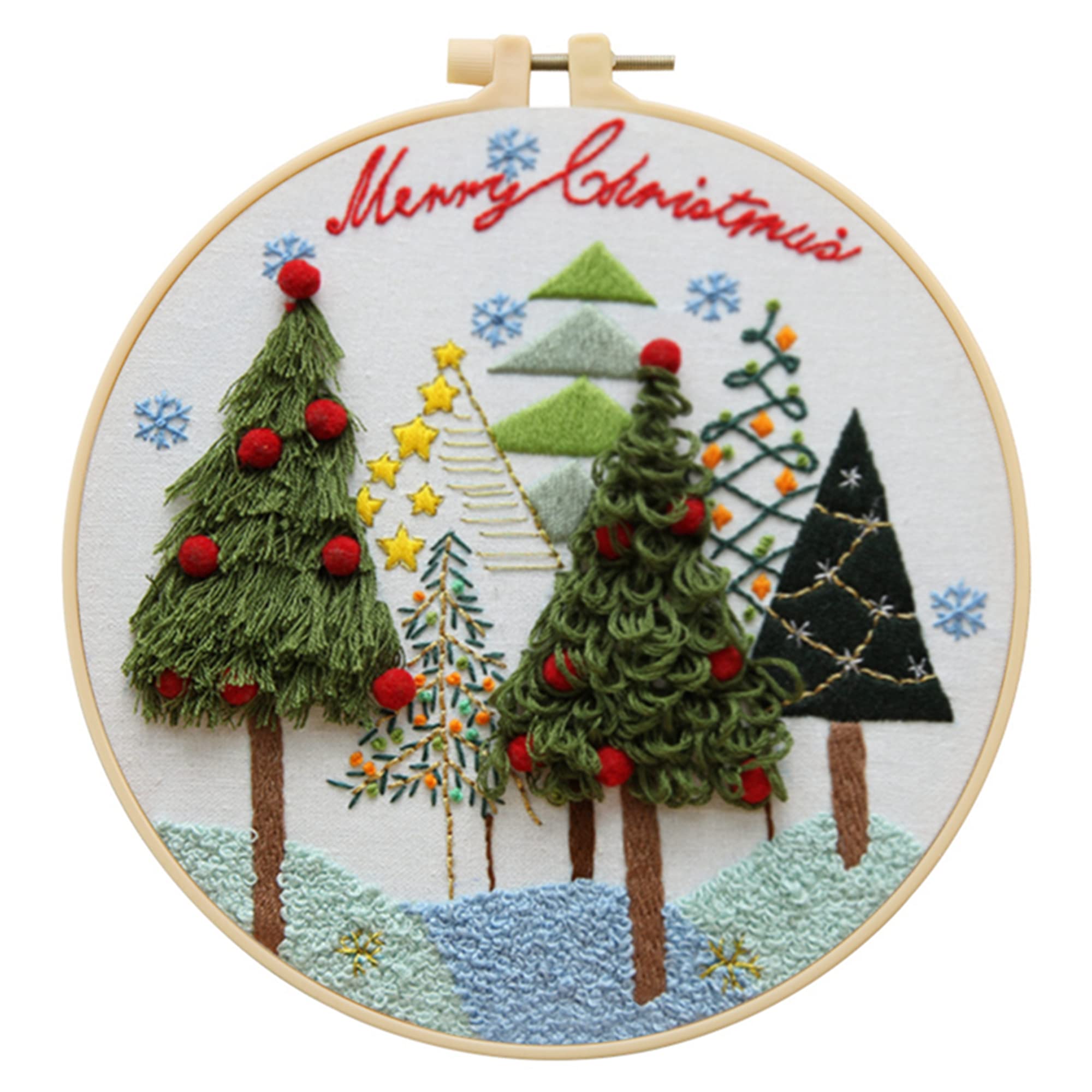 Kit Broderie Point De Croix - Pommes En Vrac - Abris Art Point De Croix Noel