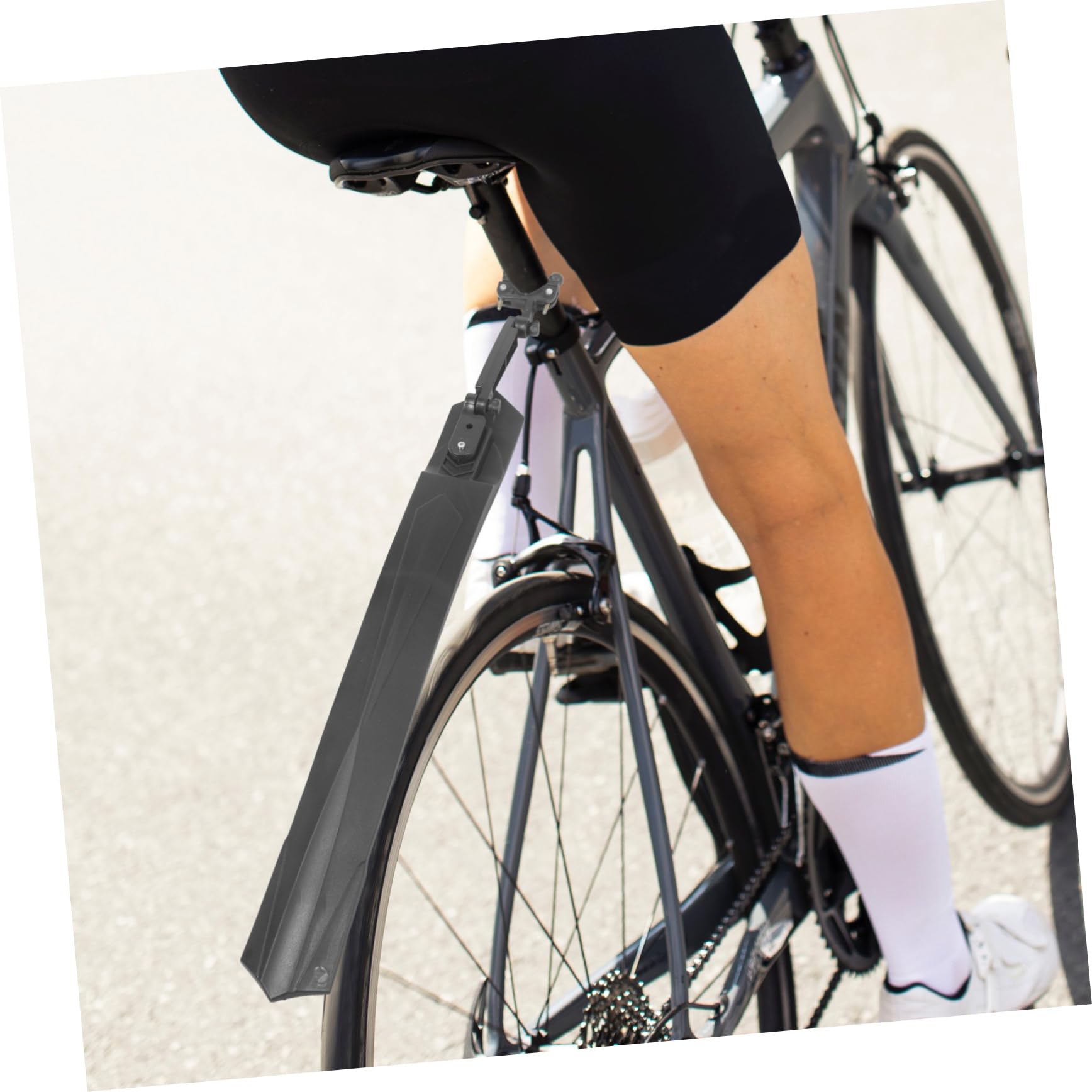 Toddmomy Defensa Bicicleta de montaña Accesorios para Bicicletas de montaña Cubrir mugre Guardia Guardabarros de Ciclismo Resistente Bicycle Bike Resina Black