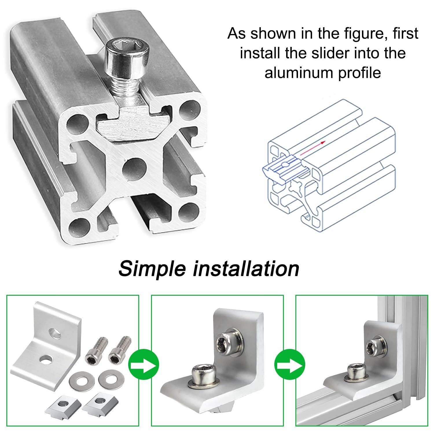 8 Alu-Winkel Für 30x60 Profile - Stabile Verbinder Für 3D-Drucker & DIY-Projekte