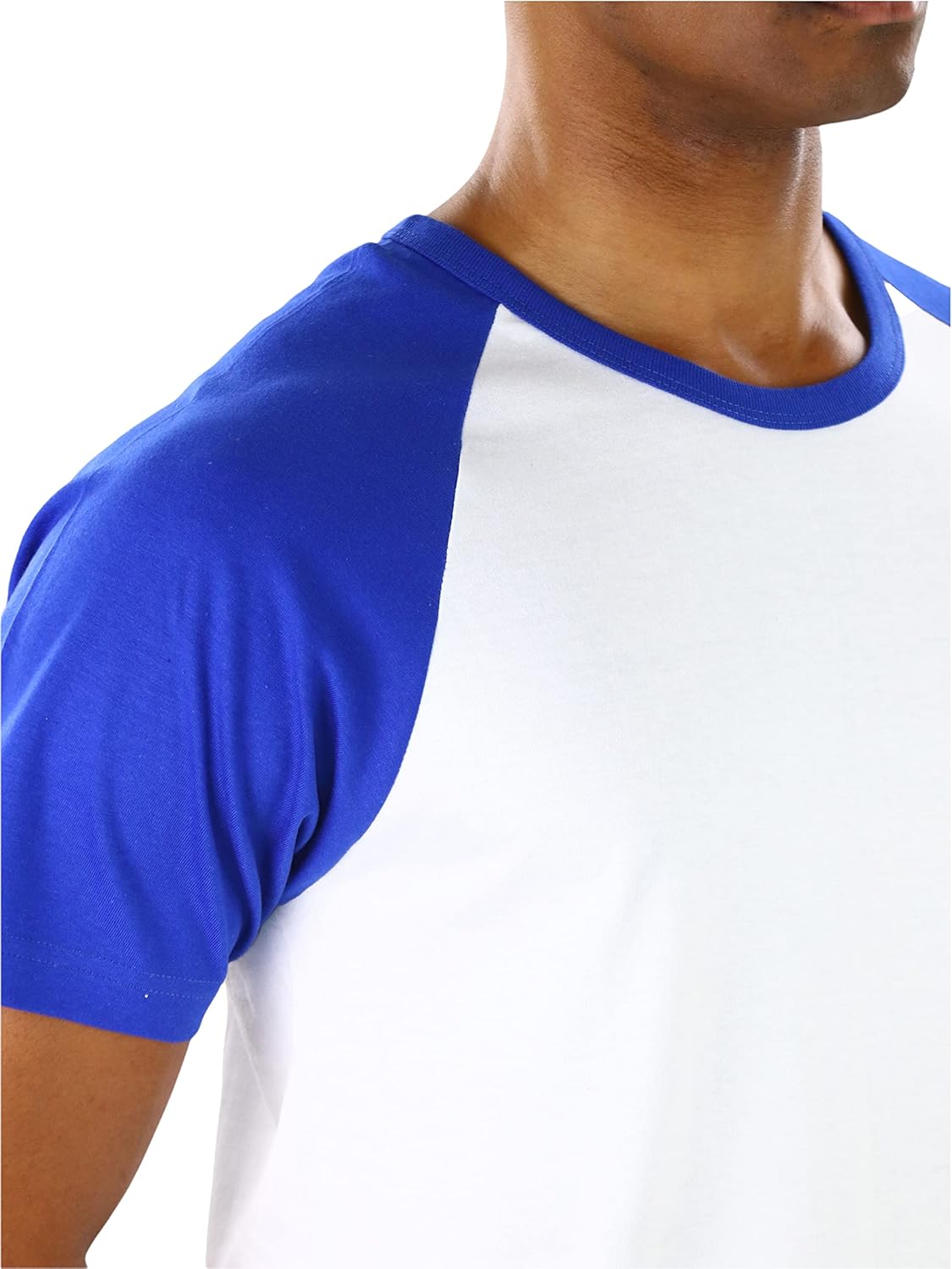 ToBeInStyle Men’s Three Quarter Sleeved Baseball Inspired Classic Shirt Tee - Image 7