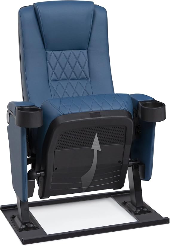 Seatcraft Madrigal Movie Theater Seating Blue Row of 3