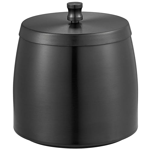 Miniatura 9 de Yangbaga Cenicero XL para exteriores con tapa para cigarrillos, bandejas de cenizas irrompibles de acero inoxidable sin humo, cubierto, inodoro