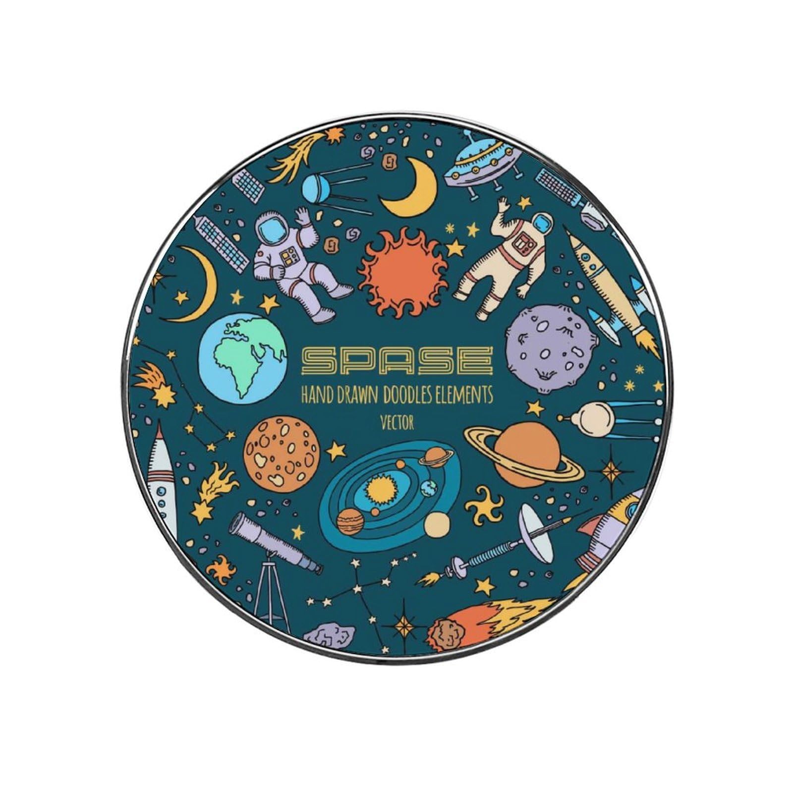 Space Rocket Alloy Fridge Magnet For Office Cabinet Refrigerator Whiteboard Photo