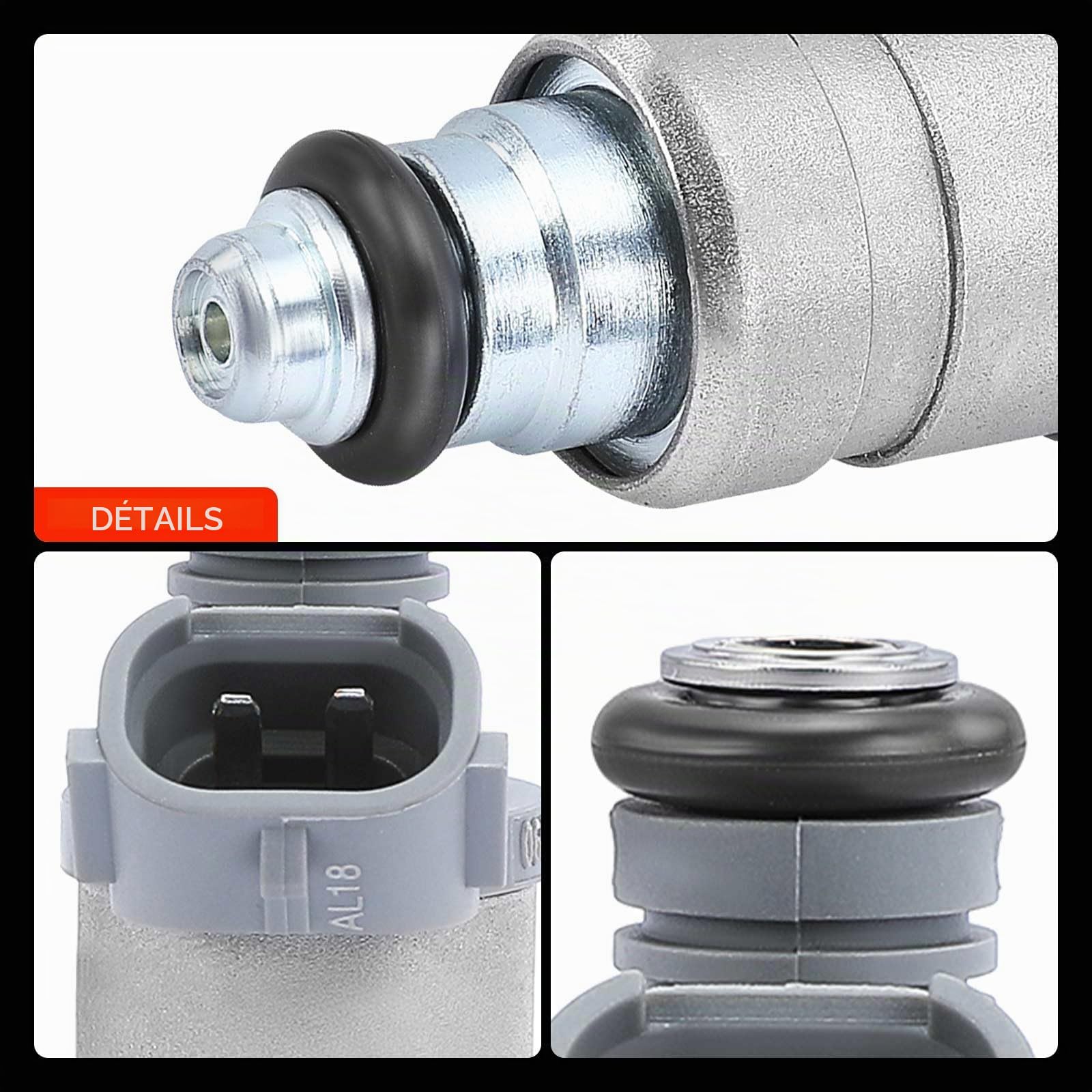 Frankberg 4x Buse d'injecteur de carburant 06A906031CT | Compatible avec: Altea XL 5P5 5P8, T.o.u.r.a.n 1T1 1T2, A3 8P1, Golf Plus 521 5M1, O.c.t.a.v.i.a II 1Z3, P.a.s.s.a.t 3C2