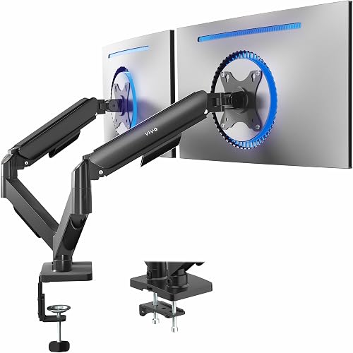 VIVO Dual Monitor Stand for 17 to 32 Inch Screens, Articulating Arms with Tilt Swivel Rotation, VESA Mount STAND-V002O