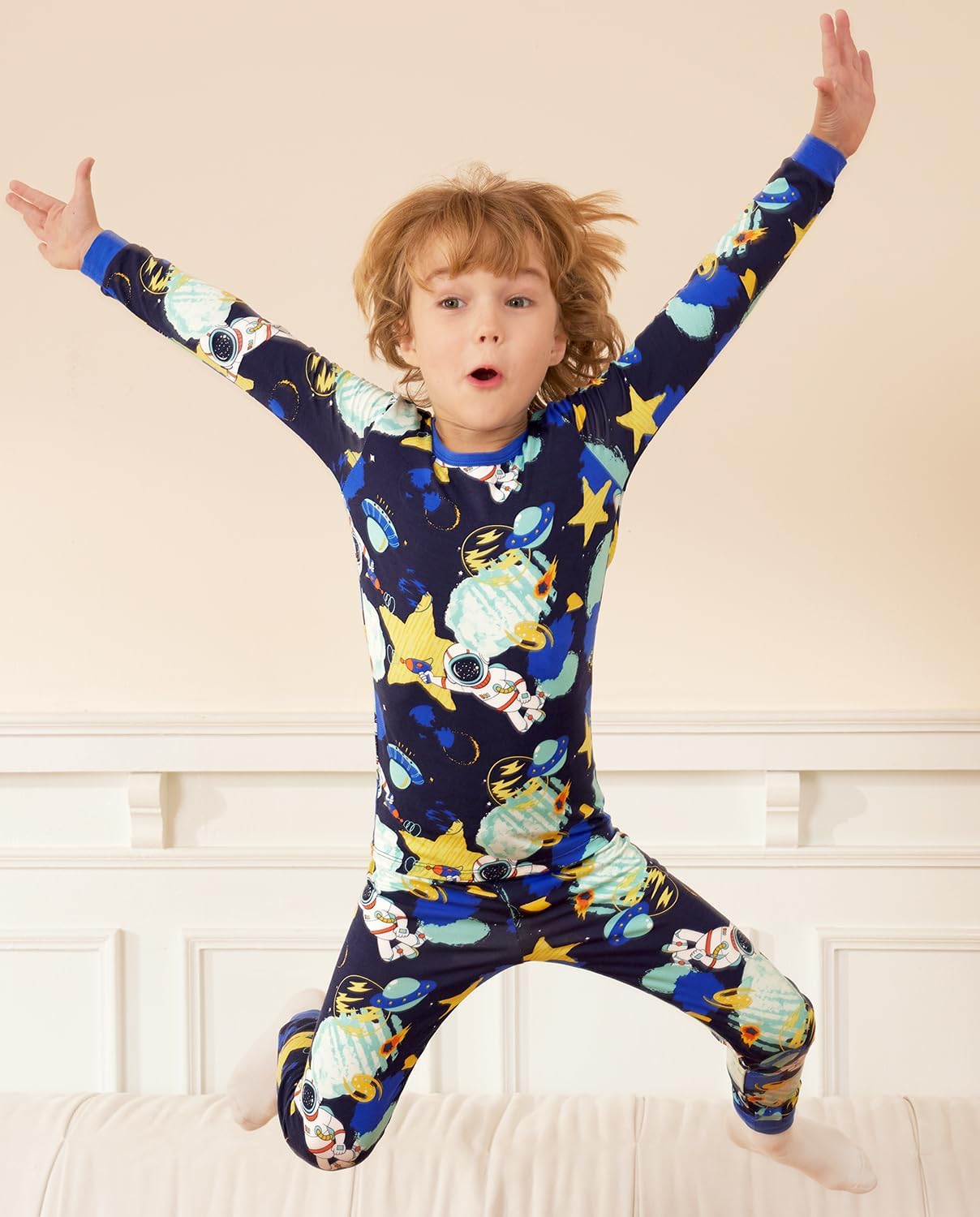 Bamboo Viscose Toddler Pajamas Boys Girls Baby 12M-8Y Pjs Sets Kids 2pcs Snug fit Long-Sleeve Sleepwear - Image 4