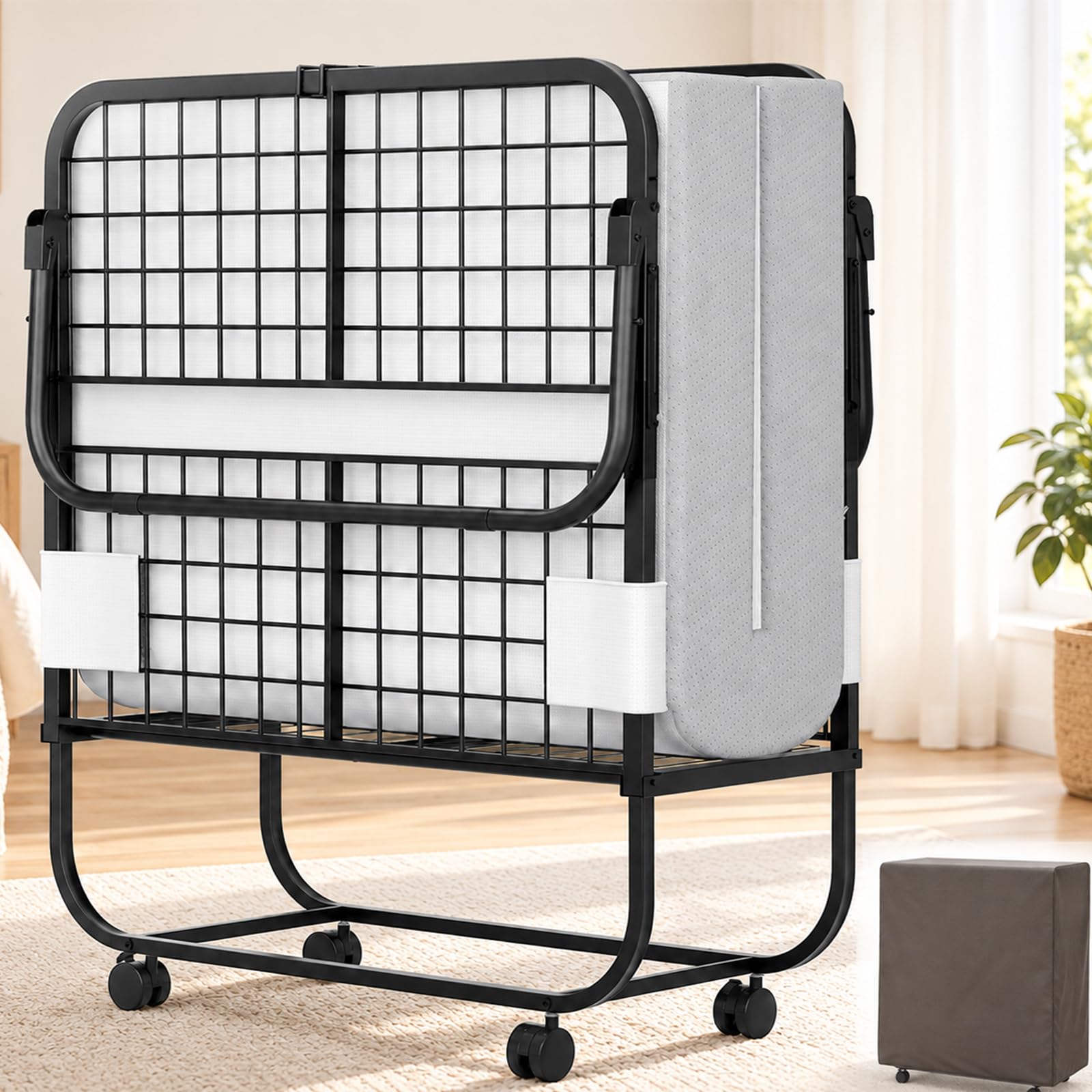 Homieasy Folding Bed with Mattress Cot Size