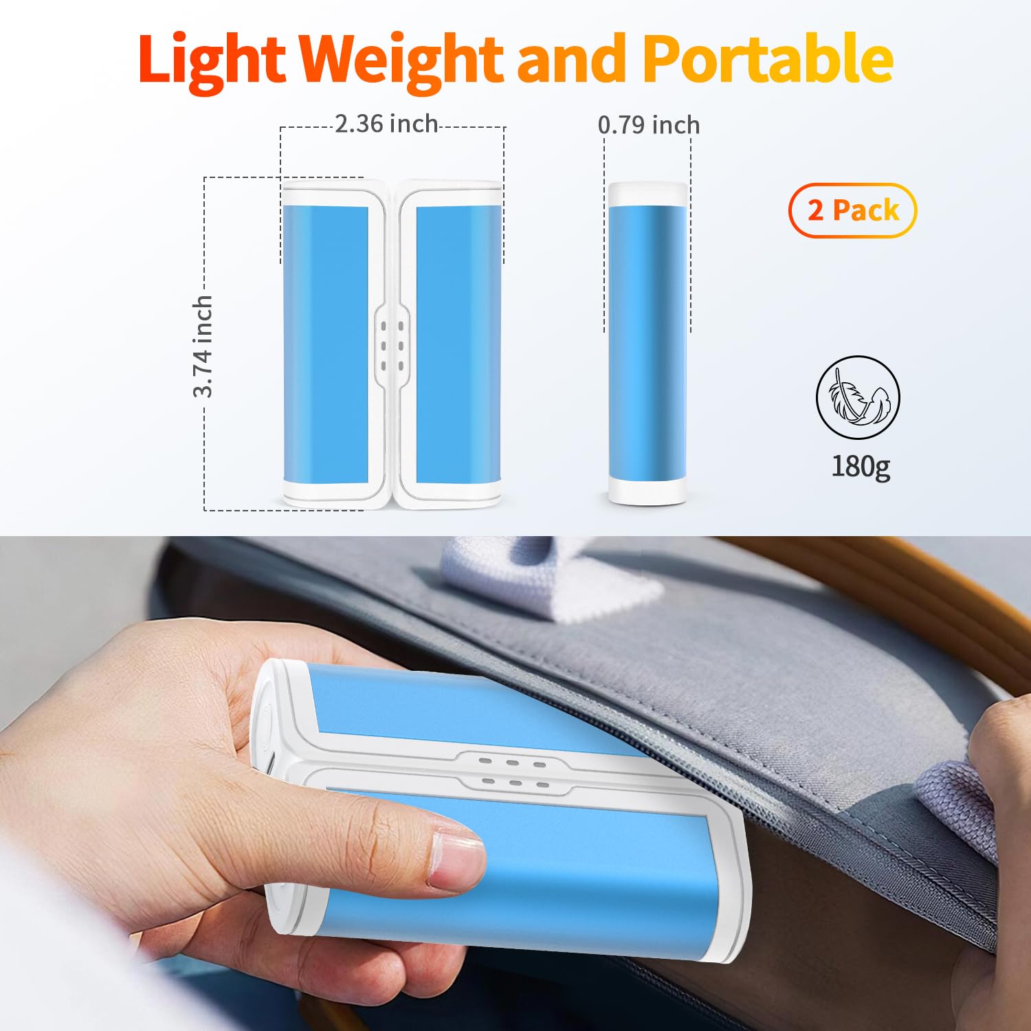 Kukiwhy Chauffe Main Rechargeable, Chaufferette Main USB 2 Packs