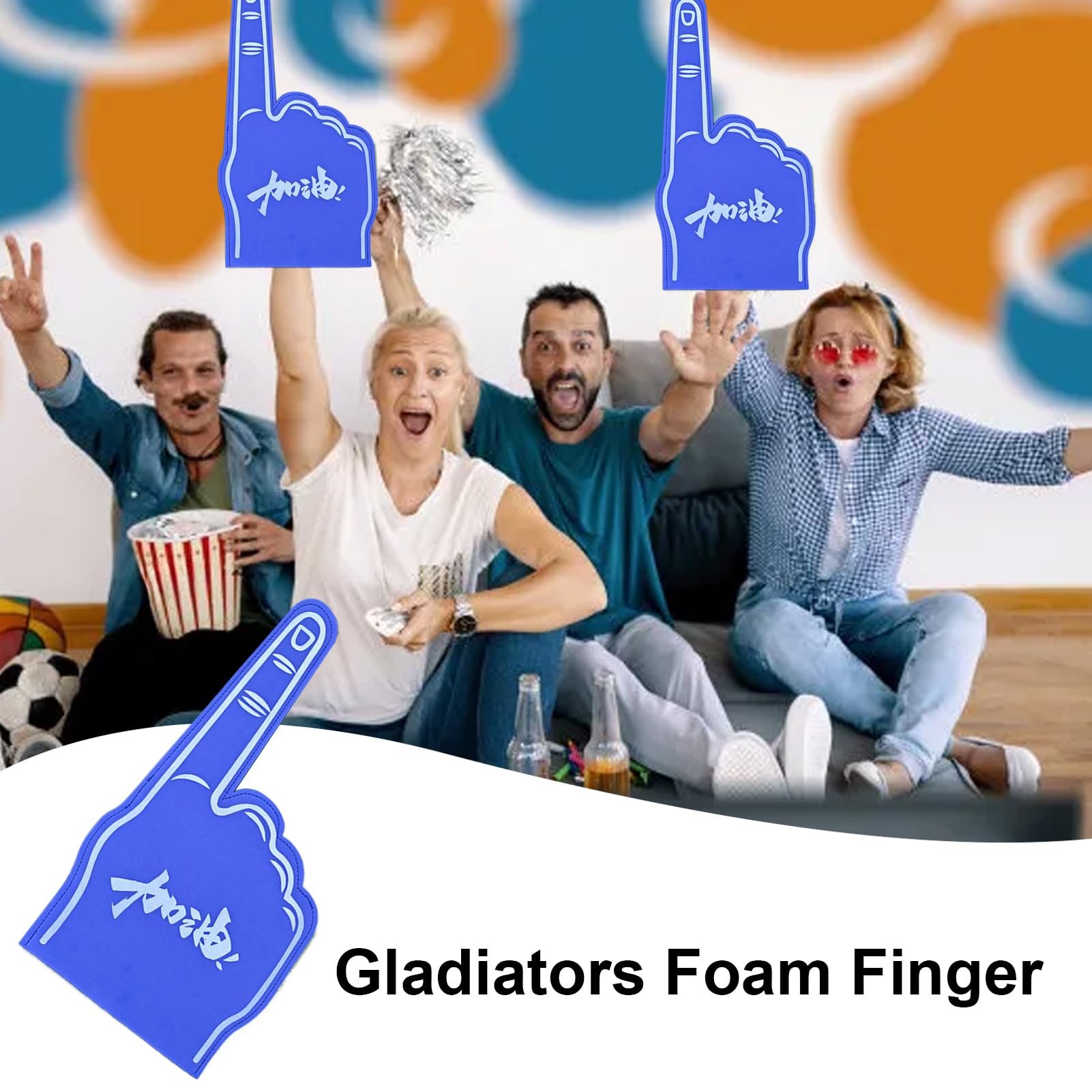 Mano Puntatore In Schiuma Gigante 24 Pollici Dito Sportivo per Fan Stadio