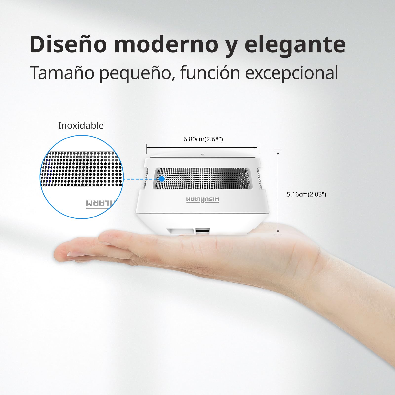 Detector de Humo, 10 años de batería, detectores de Humo para el hogar, Alarma de Incendios con función de Silencio a Distancia, Conforme a EN14604 (3pcs)